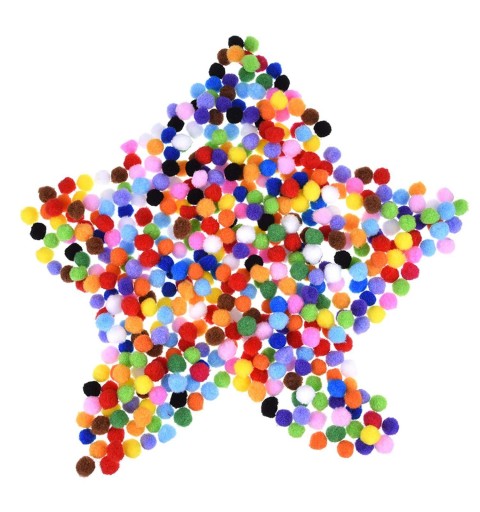 Palline di stoffa colorate
