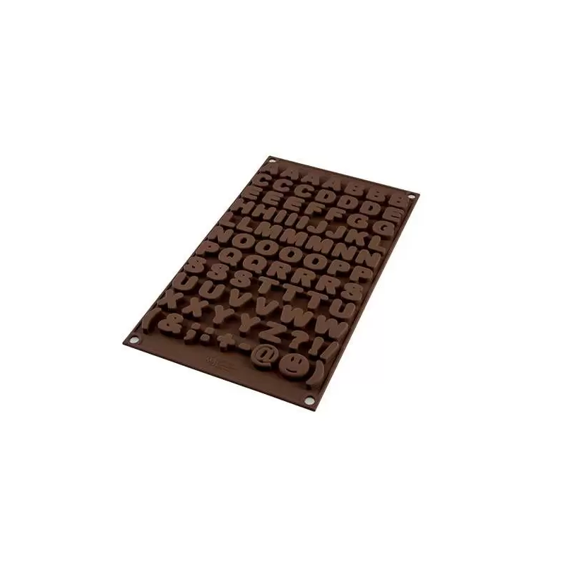 Stampo lettere dell'alfabeto in silicone