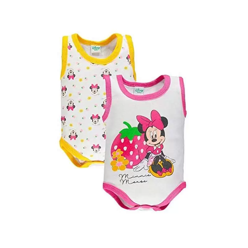 Body minnie fucsia e giallo - set di due pezzi