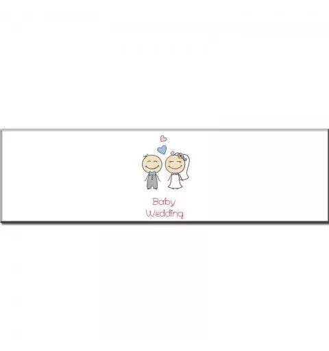 ETICHETTA ADESIVA BABY WEDDING