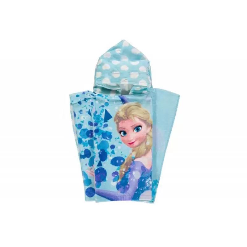 Poncho Frozen Elsa accappatoio con cappuccio