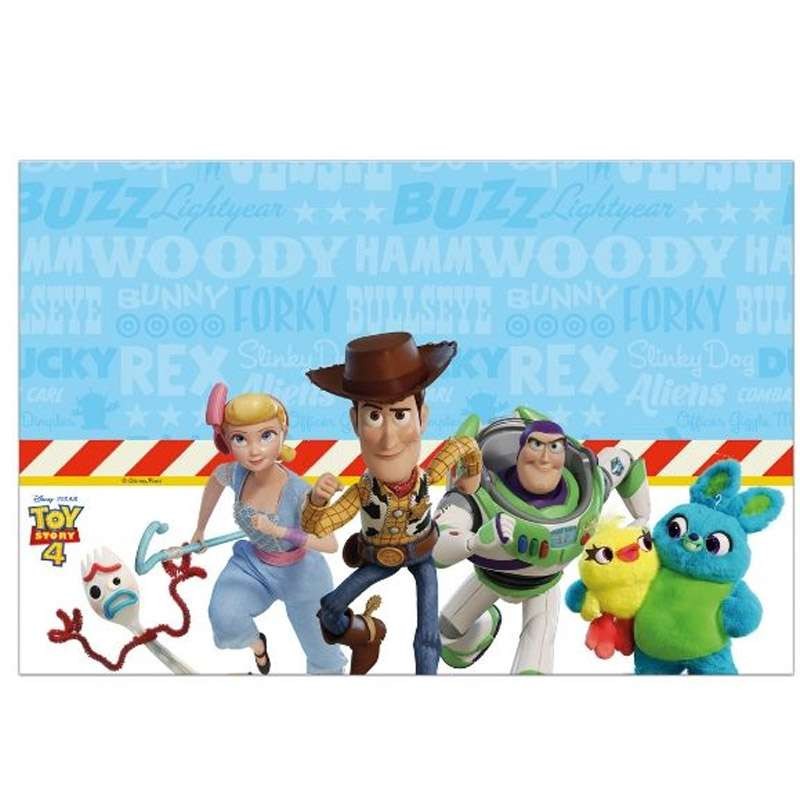 REYOK Toy Story 4 Party Set Compleanno Tazza Tovaglioli Piatti Tovaglia 92 Pezzi Kit di Decorazioni di Compleanno per Ragazzo Baby Shower 10 Ospiti 