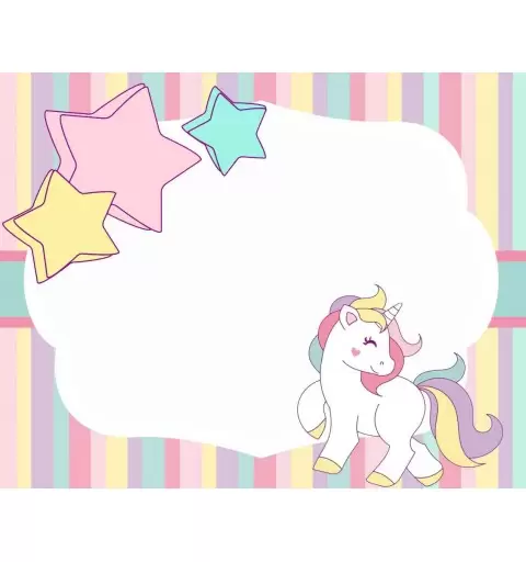 Targhetta unicorno segnaposto segnagusto