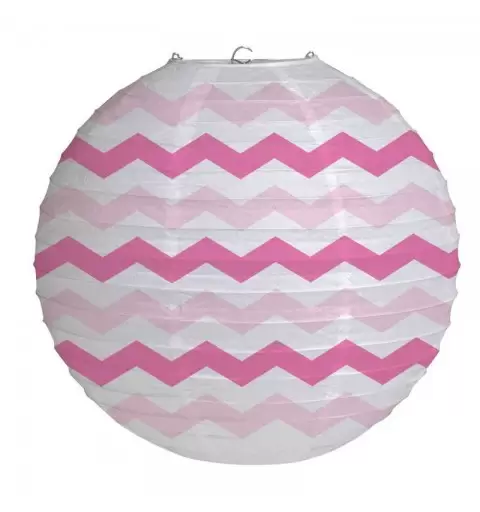 Lanterna rosa zig zag