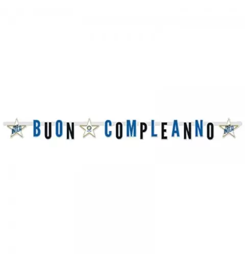 Ghirlanda Inter new buon compleanno