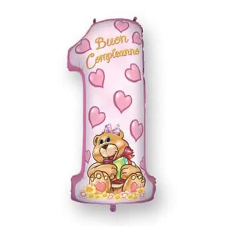 Foil numero 1 orsetta rosa