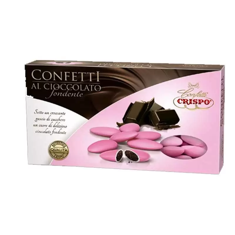 Confetti Crispo cioccolato fondente rosa