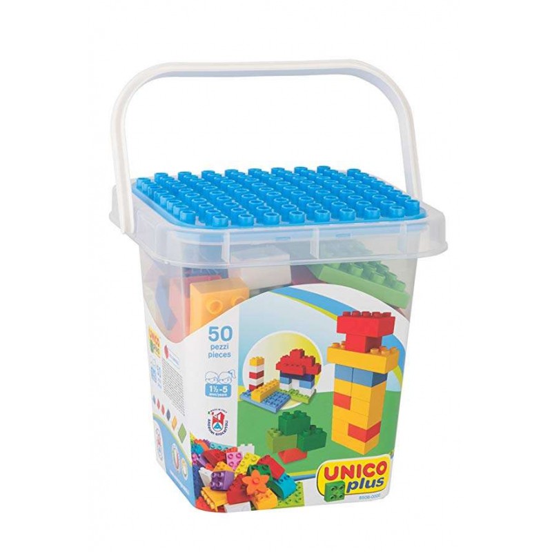 Secchiello di costruzioni per bambini