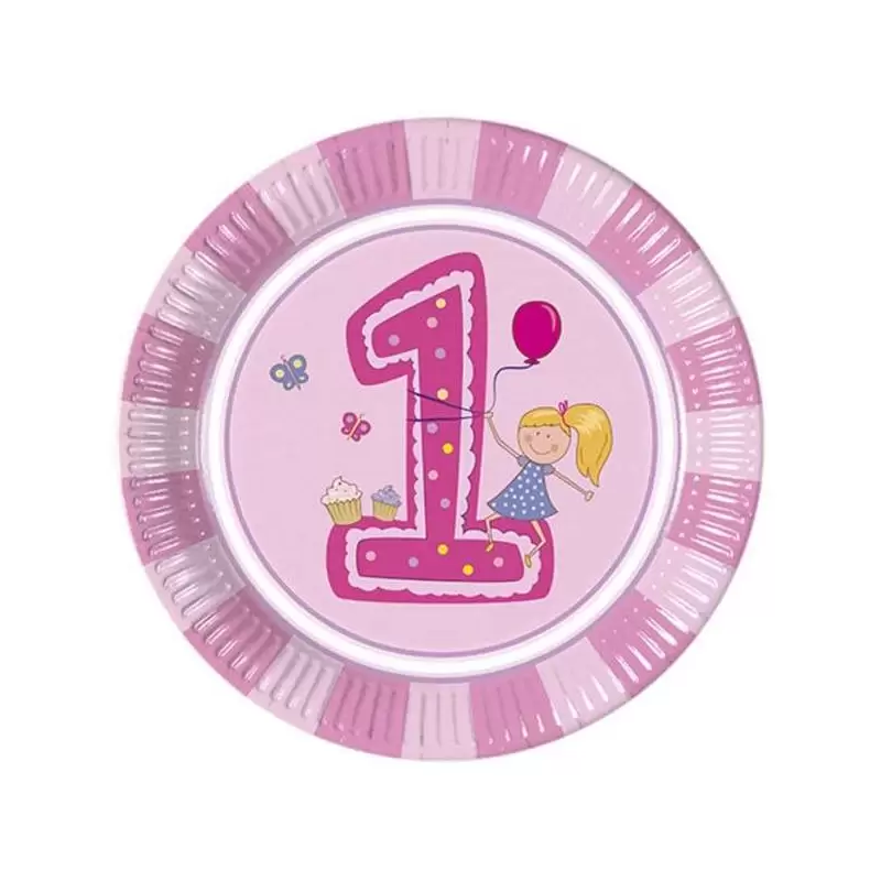 Piatti primo compleanno bambina