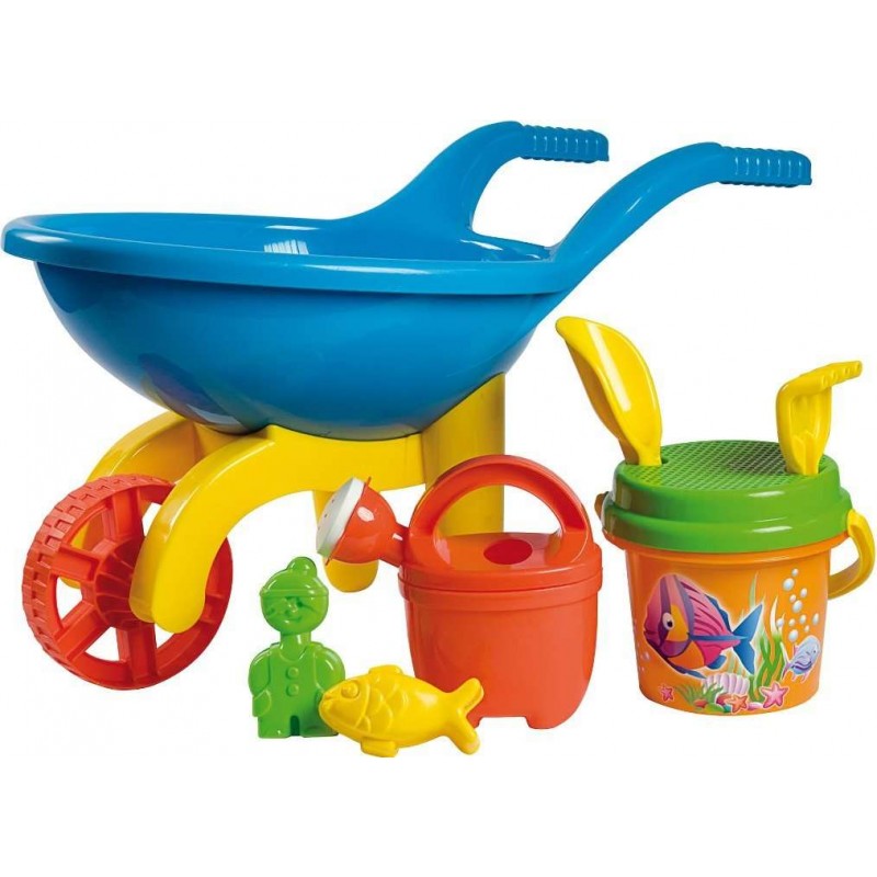 Mini carriola con giochi mare bambini