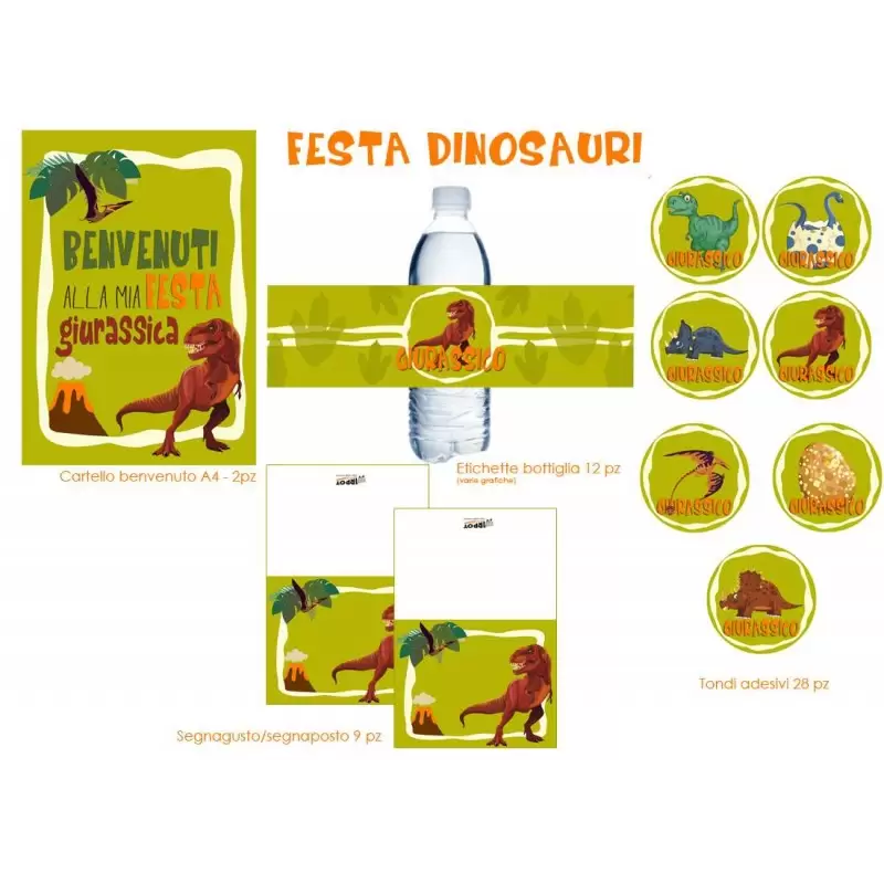 Festa di carta dinosauri