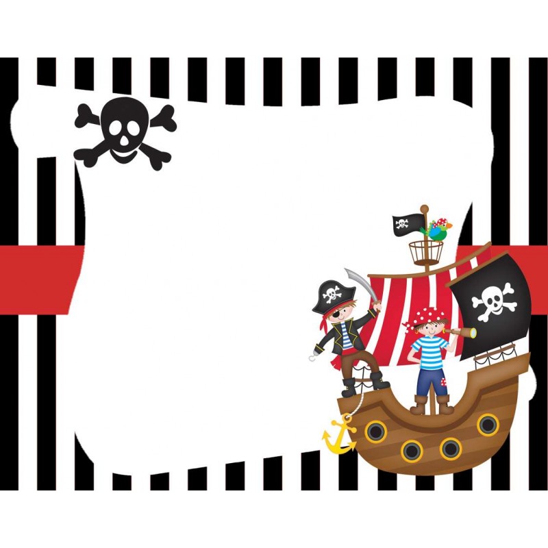 Targhetta segnaposto pirati