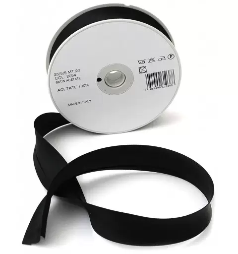 Nastrino nero di raso