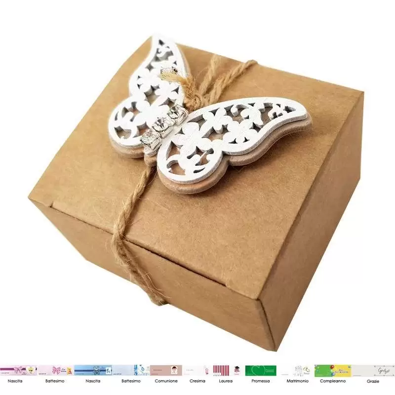 Bomboniere farfalle con scatoline portaconfetti
