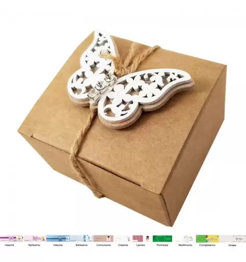 Bomboniere farfalle con scatoline portaconfetti