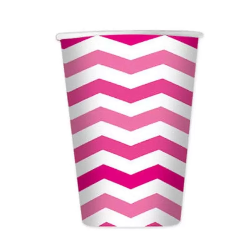 BICCHIERI ZIG ZAG FUCSIA- PZ 8