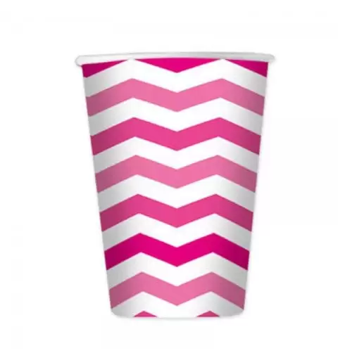 BICCHIERI ZIG ZAG FUCSIA- PZ 8