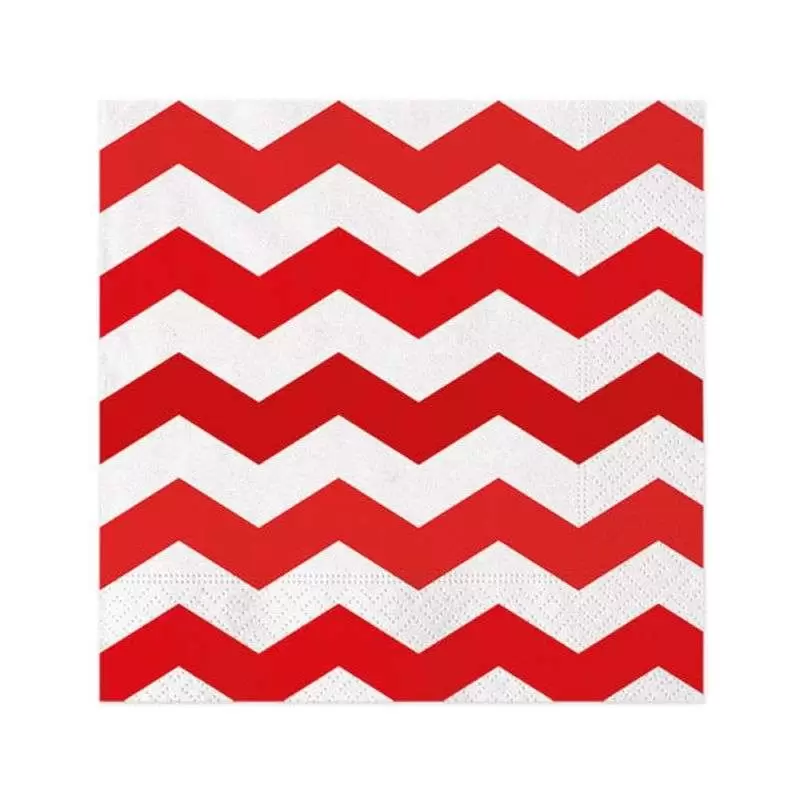 TOVAGLIOLI ZIG ZAG ROSSO - PZ 20