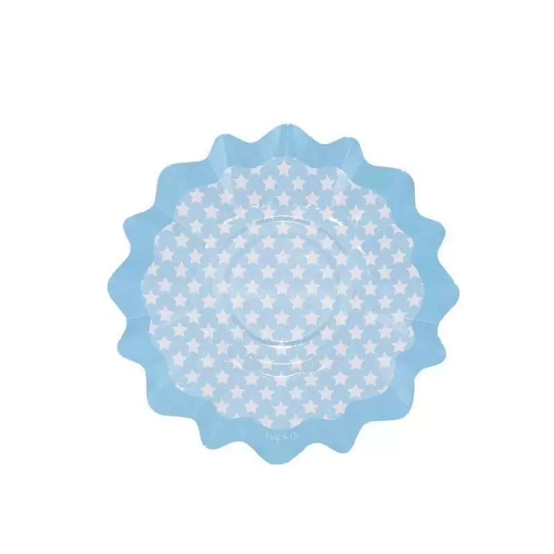 PIATTI STELLE CELESTE 8 PZ
