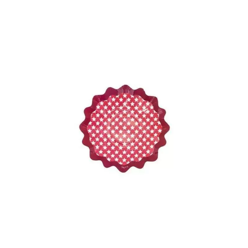 PIATTI STELLE ROSSO 8 PZ