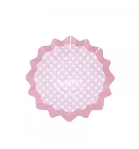 PIATTI STELLE ROSA 8 PZ