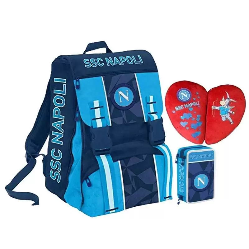 Zaino Napoli astuccio e cuscino a cuore