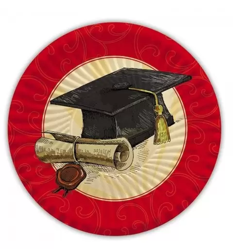 Piatti laurea rossa