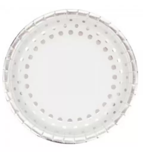 Piatti sparkle e shine argento bianco