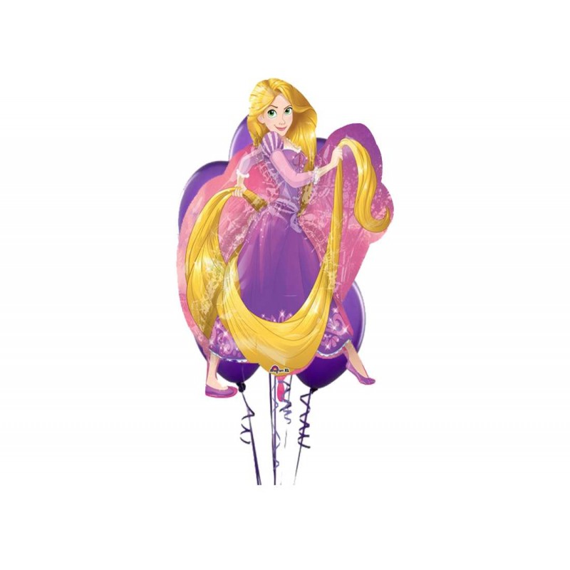Supershape Rapunzel composizione palloncini
