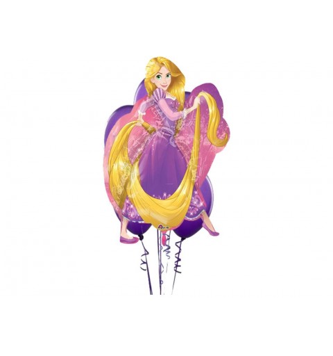 Supershape Rapunzel composizione palloncini
