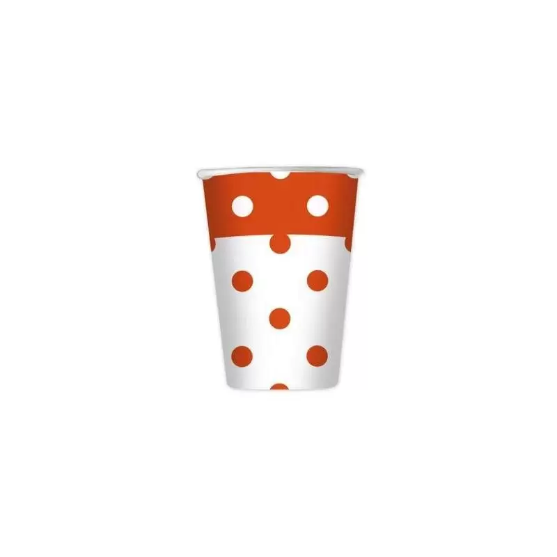 Bicchieri pois arancione
