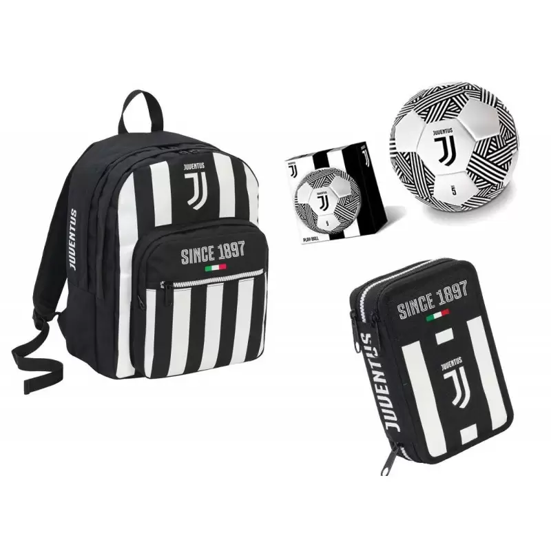 Zaino astuccio e pallone Juventus