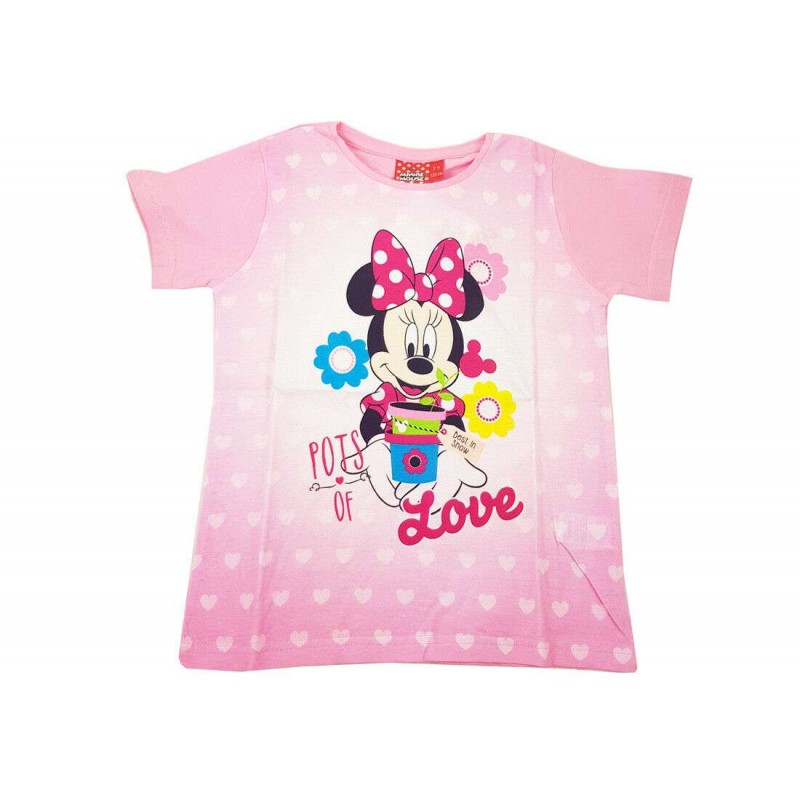 T-shirt quarzo rosa Minnie