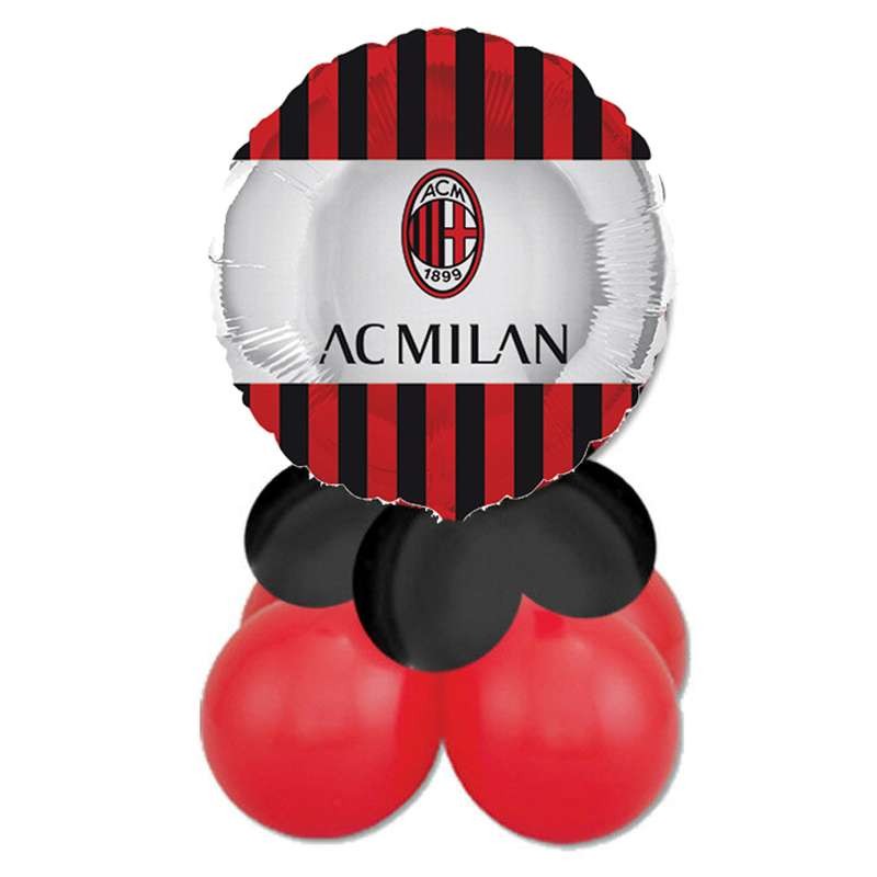 Kit Festa di Compleanno AC Milan Palloncini - AC Milan Centrotavola  Tutorial 