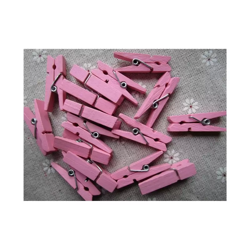 100 MOLLETTINE SEGNAPOSTO LEGNO ROSA