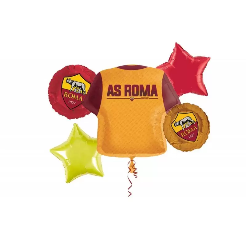 Composizione di palloncini Roma AS