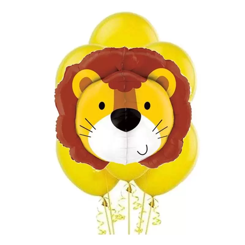 Composizione di palloncini leone