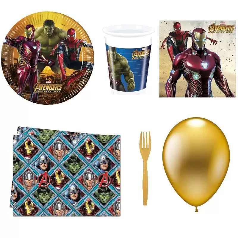 KIT N.6 AVENGERS INFINITY WAR – ACCESSORI PER FESTA