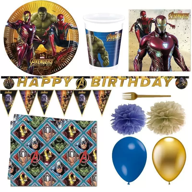 KIT N.54 AVENGERS INFINITY WAR – ADDOBBI FESTA MARVEL