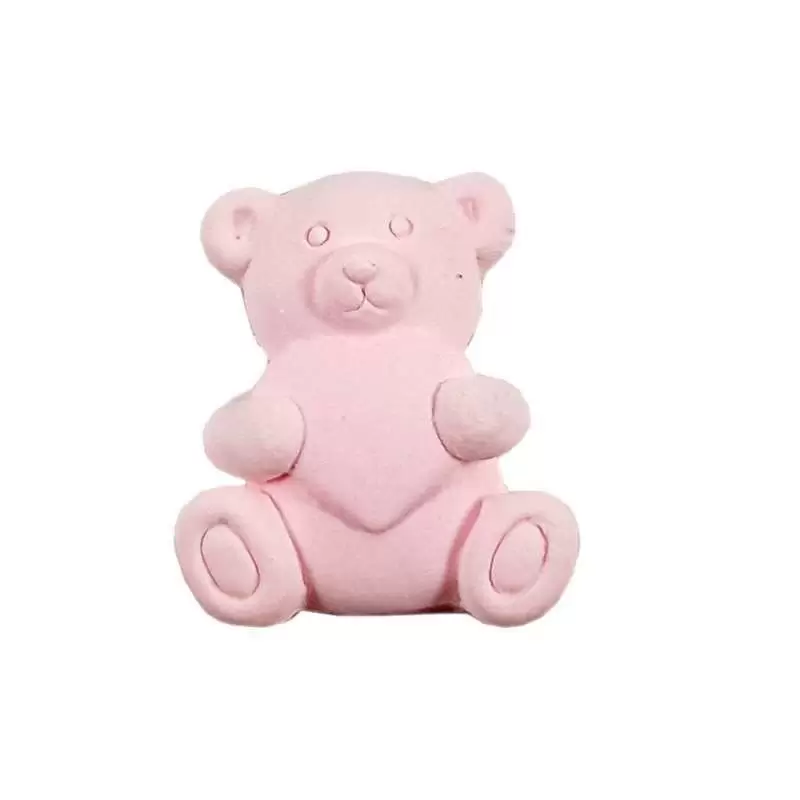 Orsetto rosa gesso
