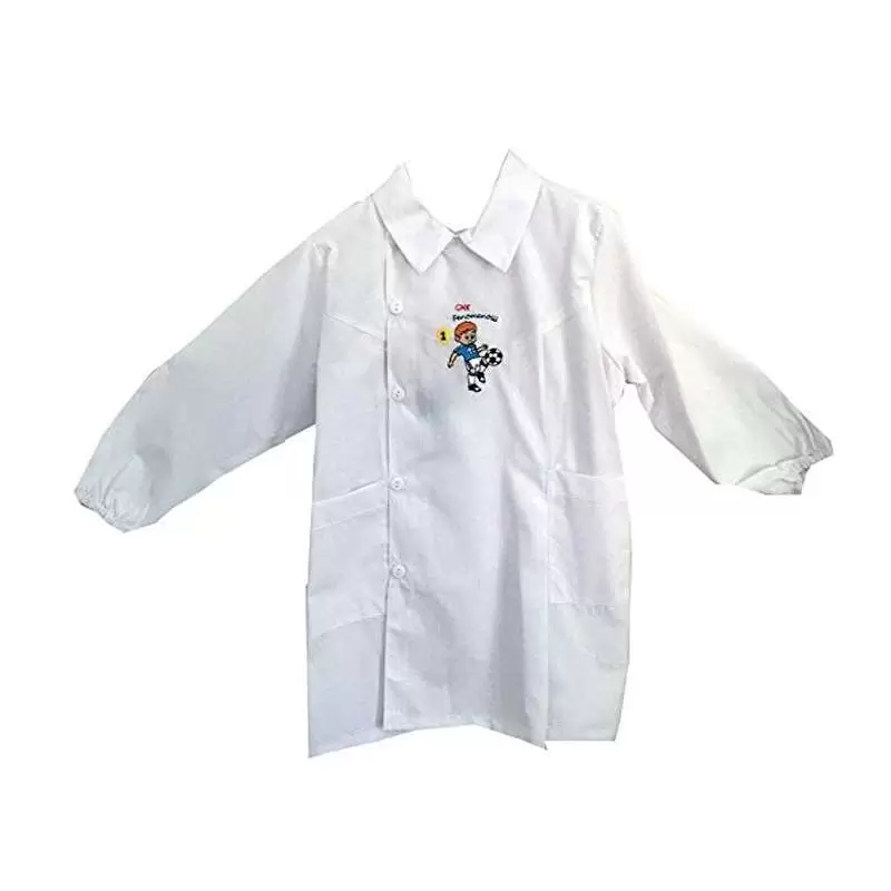 Grembiulino bianco football