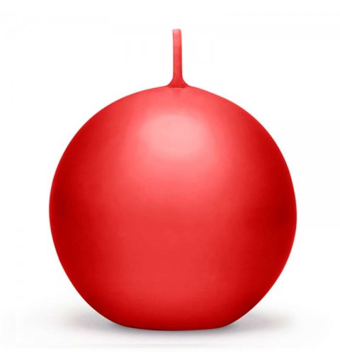 Candele rosse matt 6 cm