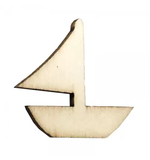 DECORAZIONI LEGNO ANCORA 24 PZ.  A15171