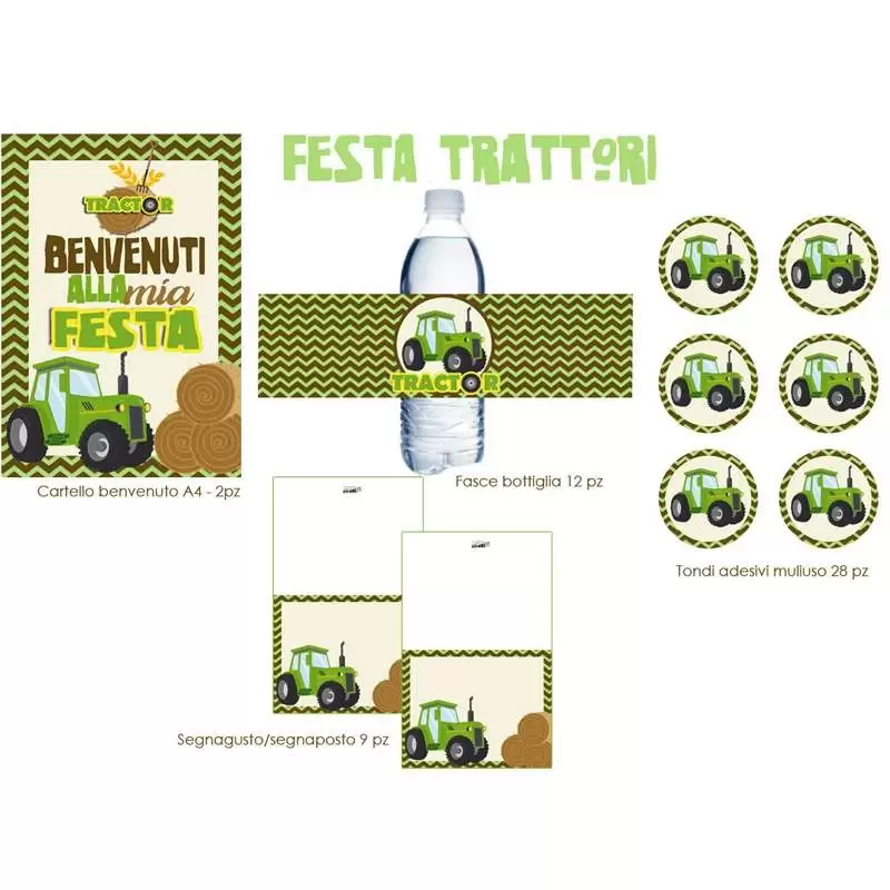 Festa di carta trattore