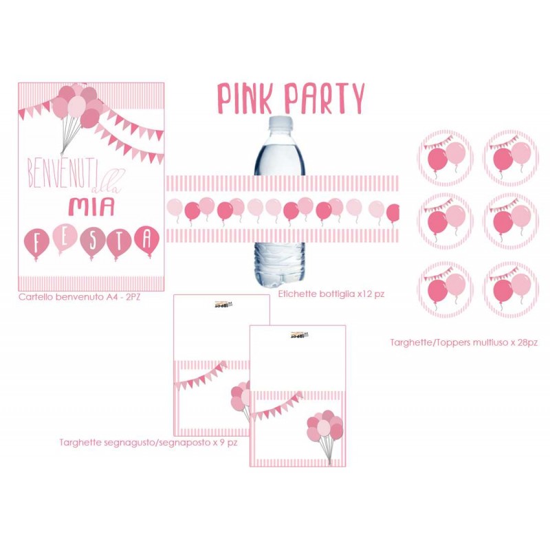 Festa di carta rosa pink party