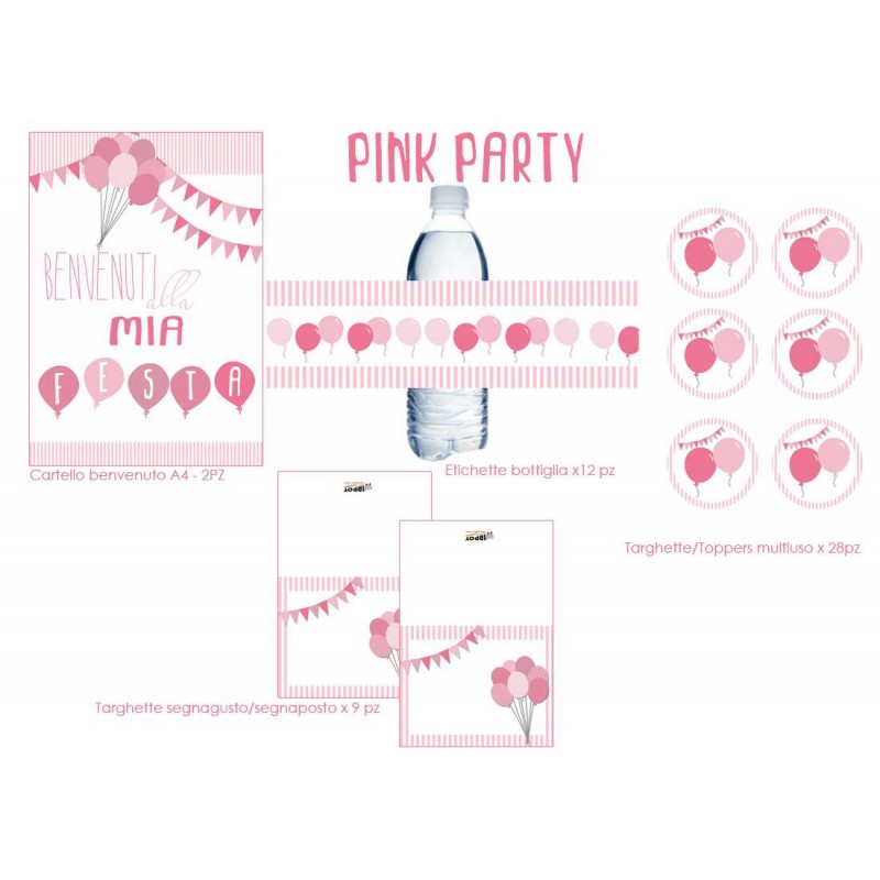 Festa di carta rosa pink party