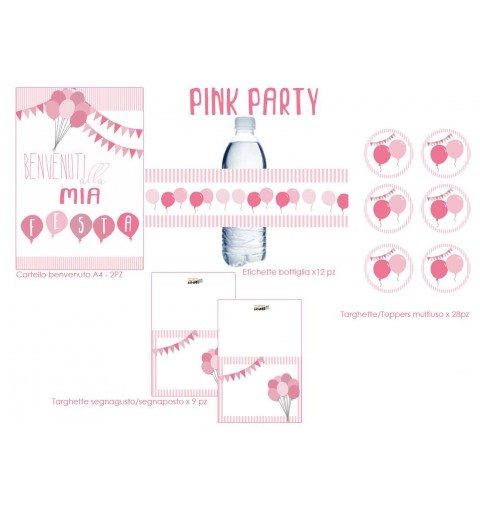 Festa di carta rosa pink party