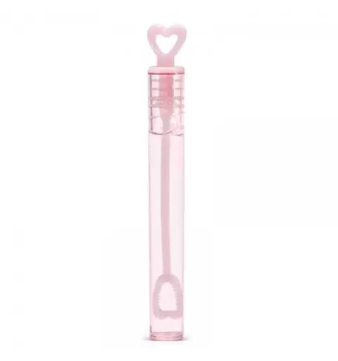 Bolle di sapone cuore rosa
