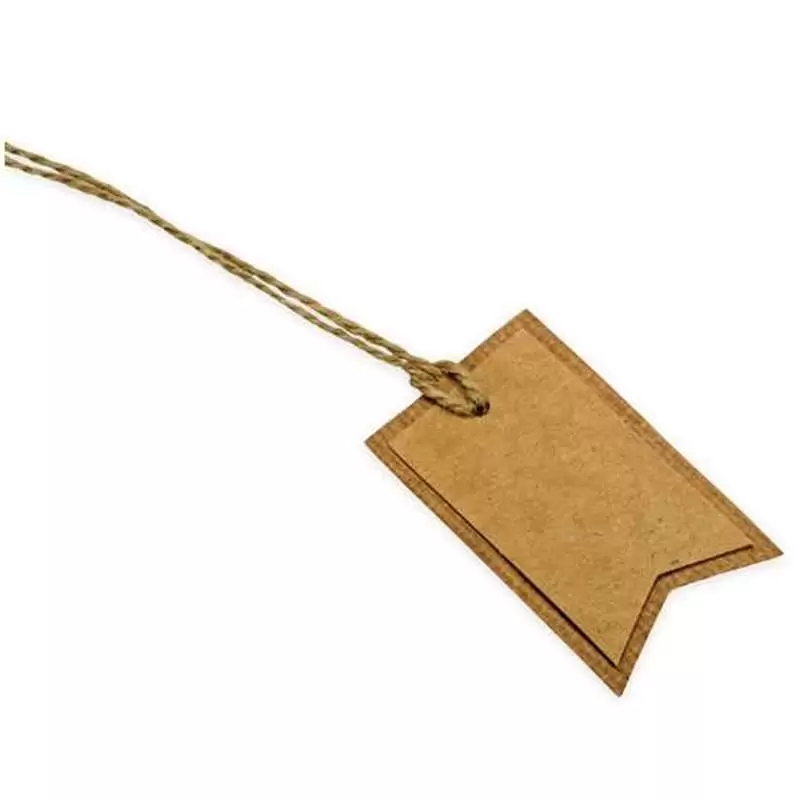 TAG CARTA KRAFT ETICHETTE - 6 PZ