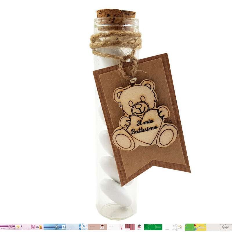 Bomboniere orsetto legno kraft